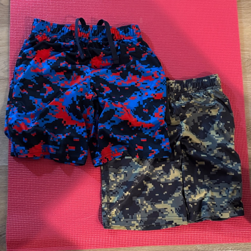 ❤️Kids Camouflage Shorts Set - Blue/Red & Green/Black
